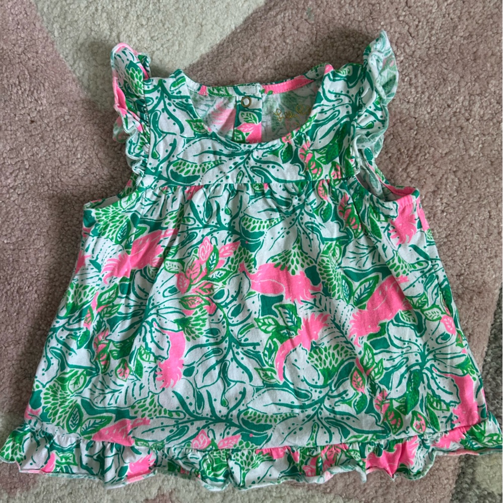 Lilly Pulitzer baby girls dres, 3-6 month. Worn once, no flaws.